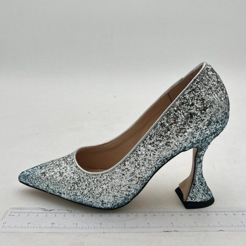 YDN Women Pointed Toe Slip on Pumps Special Kitten High Heel Shoe for Party